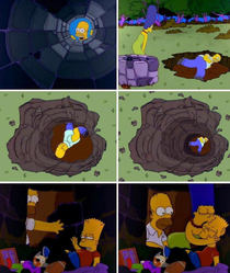 Alternate Simpsons Ending When Bart Was In The Well