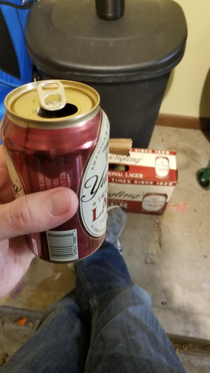 Always keep a case in the garage during the cold winter months in case you pull in after work and hear the wife yelling at the kids