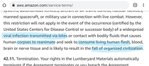 Always read terms of service Especially section 