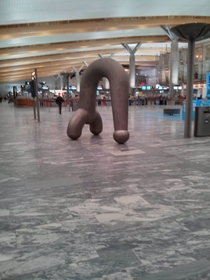 Am I dirty minded or do I just not understand art Oslo Airport