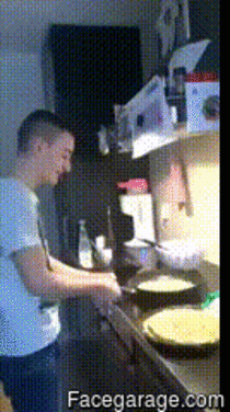 Amazing pancake flipping skills