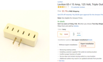 Amazon offers expert installation of outlet adapters for only 