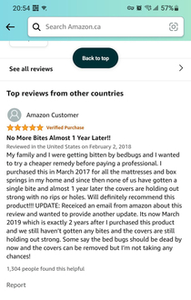 Amazon Review on a waterprood mattress protector does anyone want to break the news to them