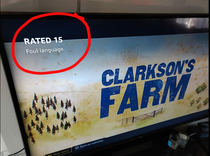 Amazon warning me that Clarkson will be talking about chickens in this episode