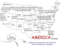 America as labeled by an Australian