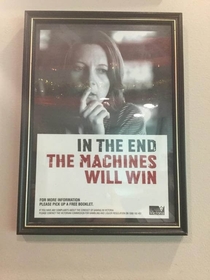 An ad against gambling addiction