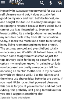 An Amazon review on a Hand Massager for the neck and back