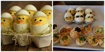 An army of cute and delicious hard boiled egg chicks kinda