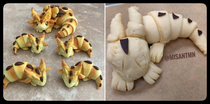An attempt to make the clay croissant dragon out of actual croissant dough