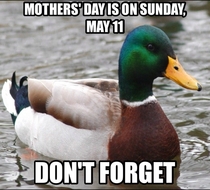 An early reminder