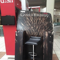 An exact replica of the iron throne