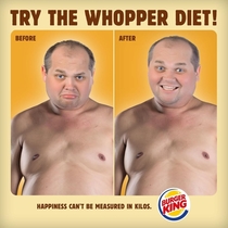An honest ad for Burger King