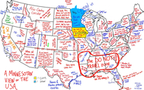 An Honest Minnesotan Map of the United States