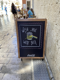 An interesting sign in Croatia