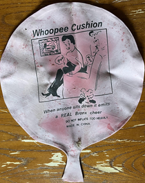 An old whoopee cushion I found