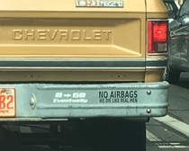 An older truck in front of me today
