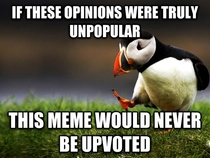 An unpopular opinion about unpopular opinion puffin