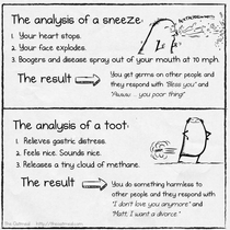Analysis of a sneeze by The Oatmeal