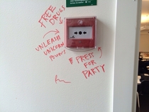 and I always thought it was a fire alarm or something stupid like that