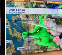 And later on we will be getting a green scary creature sweeping through the lower mainland