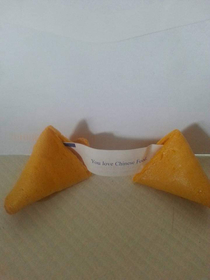 And people say fortune cookies fortunes arent real