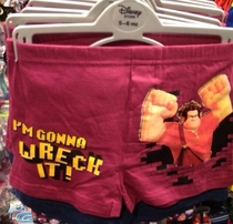 And the award for the most inappropriately themed childrens underwear goes to