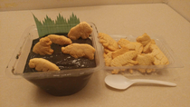 Animal crackers but theyre trapped in the La Brea tar pits