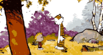 Animated Calvin and Hobbes