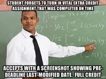 Another balance to all the scumbag teacher memes