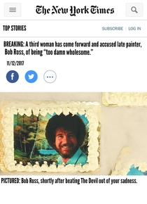 Another woman speaks out against Bob Ross