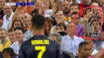 Anybody else notice this kid flipping Cristiano Ronaldo off after he got a red card
