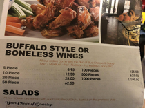 Anybody need  Buffalo Wings