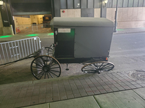Apparently even the Amish get flats in the city