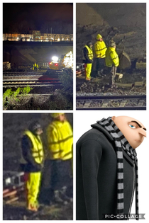 Apparently Gru did a night shift at the construction site next to my flat