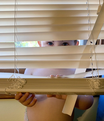 Apparently our toddler couldnt see through our blinds