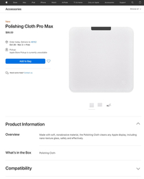 Apple unveils their Polishing Cloth Pro Max