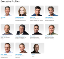 Apple updated their exec page today
