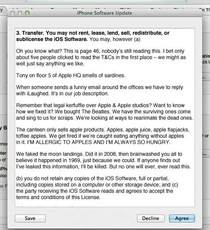 Apples terms and conditions