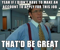 Applying for jobs online