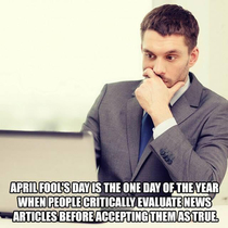Aprils fool Wisdom deserves a repost  years later