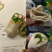 Are you kidding me American Airlines with this Grilled Chicken Wrap