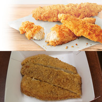 Are you kidding me Tim Hortons I think they may have ran out of actual chicken strips and decided to improvise