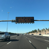 Arizona coming through w highway sign jokes