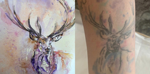 Artist swore she was an expert at water color tattoos