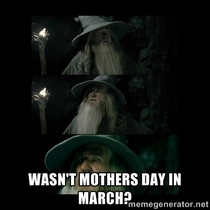 As a Brit watching all these mothers day posts flying around