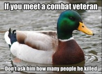 As a combat veteran I cant believe how many people do this