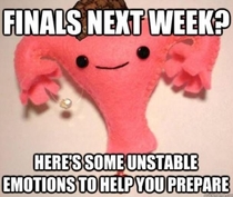 As a female with finals this week