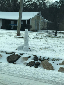 As elusive as the sasquatch I present to you the Mississippi Snow Penis