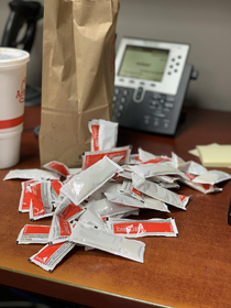 Asked for a lot of Arbys sauce Was not disappointed