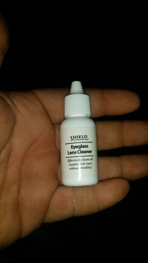 Asked my mother in law for eye drops Almost put this in my eyes